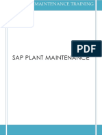 SAP Plant Maintenance Training PDF
