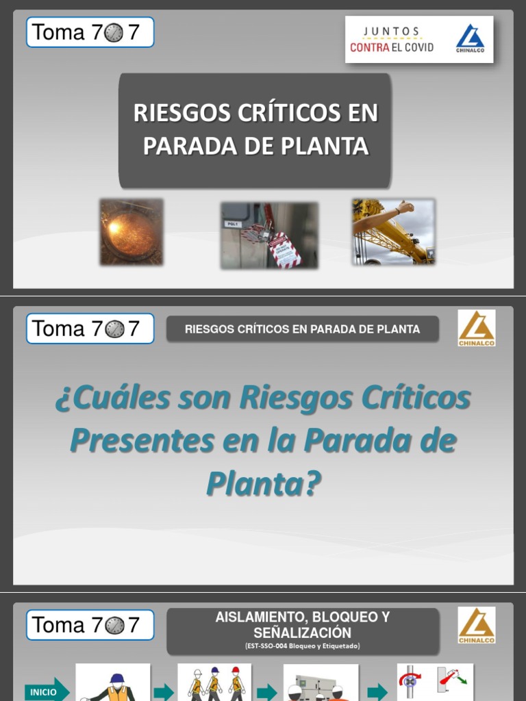 Riesgos Críticos en Parada de Planta PDF | PDF | Naturaleza | Transporte