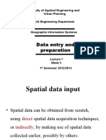 GIS Data Entry and Preparation Lecture on Spatial Data Input