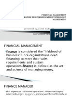 Financial Management / Information and Communication Technology Management