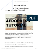 AeroPress Coffee Brewing Tutorial