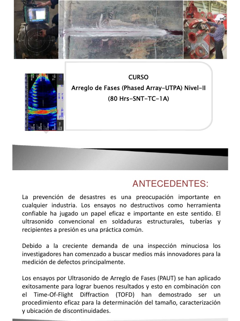 Curso Avanzado de UTPA Nivel II | PDF | Pruebas no destructivas | Science