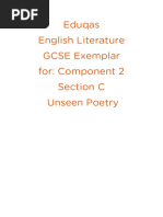 Unseen Poetry Exemplar