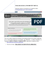 Instructivo para Inscripcion Virtual Manizales PDF