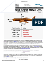 Simplified Airplane Motion