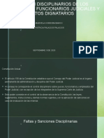 Regimen Disciplinarios de Los Empleados y Funcionarios Judiciales