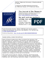 The Journal of Sex Research: To Cite This Article: Donald L. Mosher (1979) Sex Guilt and Sex Myths in