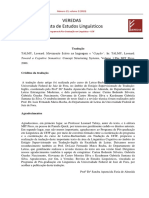 TALMY, Leonard. Movimento fictivo na linguagem e cepção_tradução