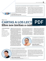 Cartas A Los Lectores Ellos Nos Invitan A Cuidarnos