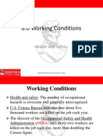 8.0 Working Conditions: Health and Safety