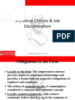 9.0 Moral Choices & Job Discrimination
