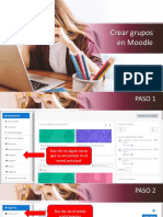 Crear Grupos en Moodle