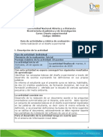 Guía de actividades y rúbrica de evaluación - Fase 1 - Contextualización en el diseño experimental