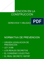 DERECHOS y OBLIGACIONES TRABAJADORES CONSTRUCCIÓN