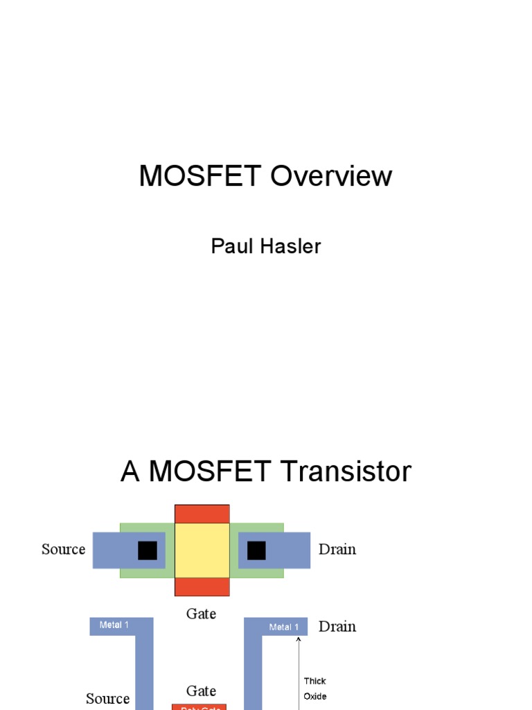 MOSFET Basics for Engineers | PDF | Field Effect Transistor | Mosfet