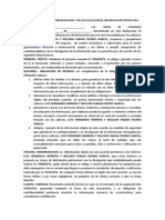 Compromiso de Confidencialidad y No Divulgacion de Informacion Reservada