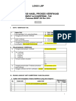 Form Evaluasi Tuk TK & SW