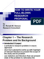 Mpa Res 1 - How To Write Your Full Blown Research Proposal