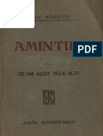 Amintiri Vol I - Radu Rosetti