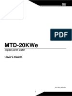 Mtd-20Kwe: User'S Guide