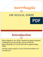 Menorrhagia: DR Manal Idris