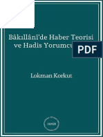 46 - Bâkıllânî'de Haber Teorisi Ve Hadis Yorumculuğu - Lokman Korkut