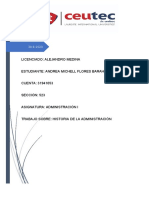 Mapa Conceptual Historia de La Administracion.