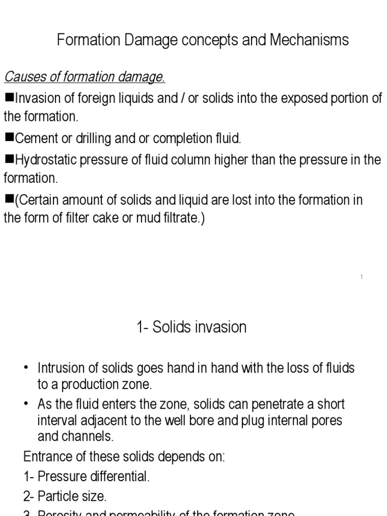 Understanding Formation Damage Mechanisms | PDF | Filtration | Porosity