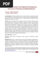 Download Industrial Clusters and Regional Development The Case of Timisoara and Montebelluna by George - Marian Isbasoiu SN474934 doc pdf