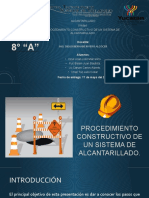 Proceso Constructivo de Un Sistema de Alcantarillado