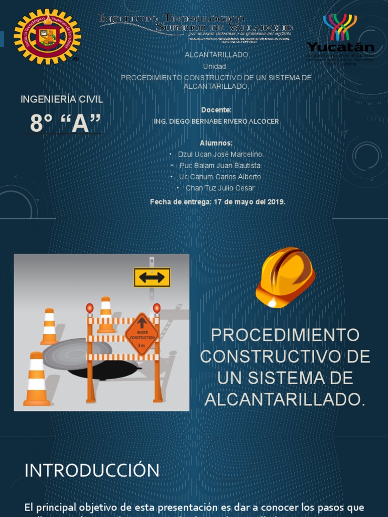Procedimiento Constructivo Alcantarillado | PDF | Alcantarillado