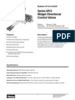 Series MV3 Midget Directional Control Valves: Bulletin HY14-2103/US