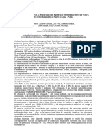 Mineralizacion Epitermal-Mesotermal de Oro y Cobre, Un Descubrimiento Al Norte de Lima (Proyecto