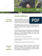 Introductory Course To The Convention On International Trade in Endangered Species of Wild Fauna and Flora (CITES) PDF