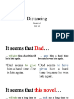 Distancing: Advanced Unit 5A