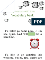 Expressions With Time: Vocabulary Bank