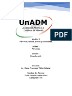 Módulo 3: Personas, Familia, Bienes y Sucesiones. Unidad 1: Personas. Sesión 1: Derecho Civil