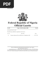 Federal Republic of Nigeria Official Gazette: Extraordinary