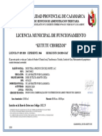 Licencia de Funcionamiento