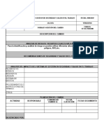 CFM-SST-FRM-008. Formato Gestion Del Cambio