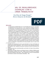 Adicional de Insalubridade - Mudanças Com A Reforma Trabalhista PDF