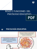 Roles y Funciones Del Psicologo Educativo