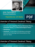 Kelly: Psychology of Personal Constructs: Prepared By: Jay - Ar D. Baybay