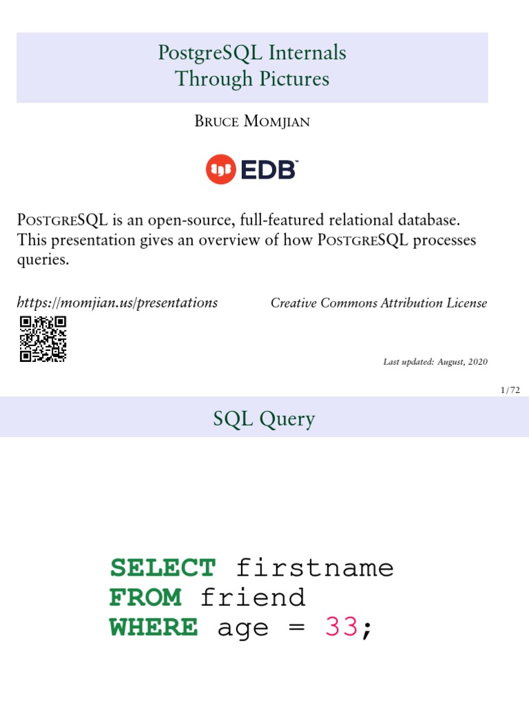 An Overview of PostgreSQL Query Processing Through Pictures | PDF ...