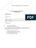 Clasificacion de La Empresa Según Decreto 2420 de 2015
