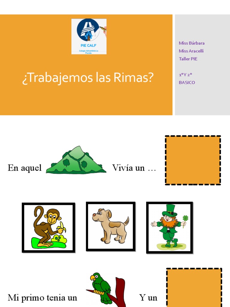Fichas Didacticas De Rima Pdf