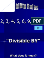 Divisability Rules