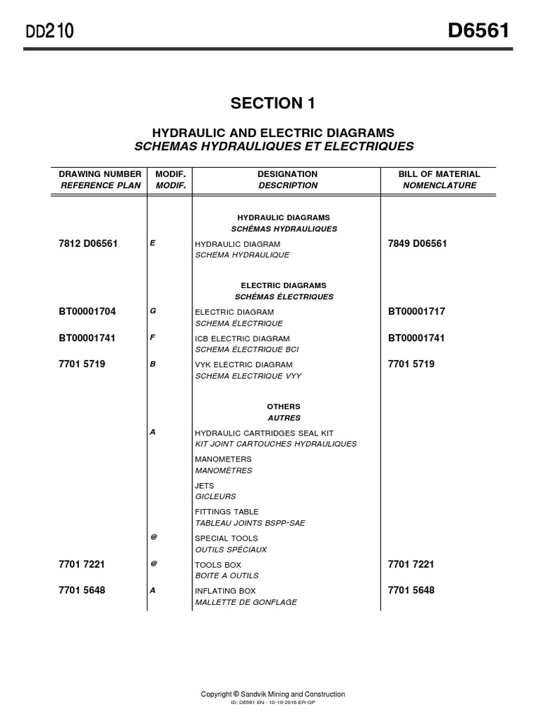 00 Schematics List D6561 | PDF | Technology & Engineering