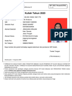 Kartu Peserta KIP Kuliah 2020 PDF