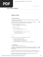 Week 2 Quiz: Design and Analysis of Algorithms